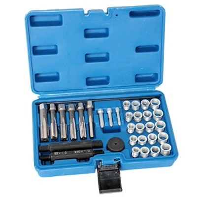 Abbildung von ROTOOLS Glühkerzen Gewinde Reparatur Werkzeug Gewindebohrer Set Satz M8 M10 M12 7005