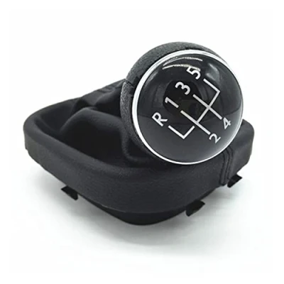 Abbildung von Schaltkopf für VW Caddy 2 II MK2 Touran 2004 2005 2006 2007 2008 2009 2011 2012 2013 2014 2015 Auto Schaltknauf Schaltknaufkopf (Größe : 5 speed)