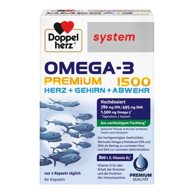 Abbildung von Doppelherz system Omega 3 Premium 1500 60 St