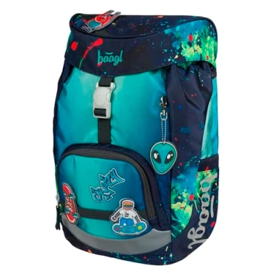 Abbildung von Baagl Schulranzen für 1. Klasse Jungen, Airy Schulrucksack, Ultraleicht Schule Tasche Kinder, Schultasche, Grundschule Ranzen (Chill)