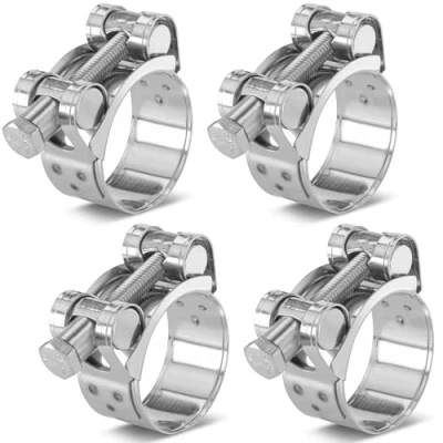 Abbildung von Poppstar 4 Stück Gelenkbolzenschellen Edelstahl Schlauchschellen Spannbereich 32 35mm, Bandbreite 20mm, W4