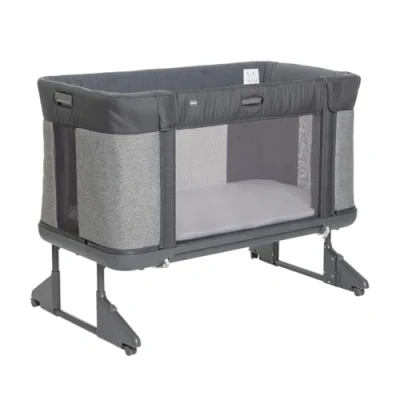 Abbildung von Chicco Next2Me Forever, Beistellbett für Neugeborene, kompatibel mit verschiedenen Betten, 3 in 1 Neugeborenenbett, höhenverstellbar, gute Luftzirkulation, 4 Räder, Matratze inklusive