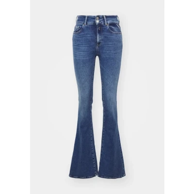 Abbildung von Replay Newluz Flare Pants Jeans Bootcut, Damen, Größe: 28x32, Medium blue