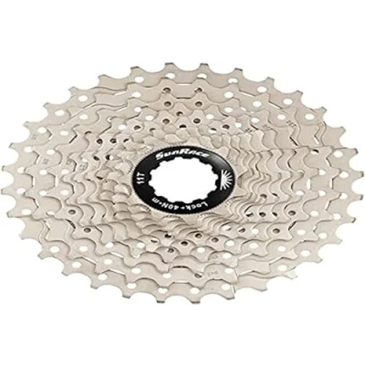 Abbildung von Kassette 11 Fach Sunrace CSRS3 32Z Metallic Mit Schwarzem Spider