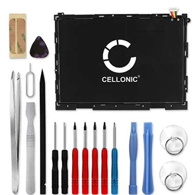 Abbildung von CELLONIC® Ersatz Akku EB BT550ABA für Samsung Galaxy Tab A 9.7 (SM T550 / SM T555) 6000mAh + Werkzeug Set Ersatzakku Tablet PC Batterie Tabletakku, Battery