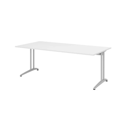Abbildung von HAMMERBACHER Schreibtisch VBS2E/W/S weiß