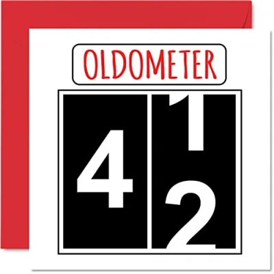 Abbildung von Stuff4 Lustige Karten zum 42. Geburtstag für Männer und Frauen Oldometer Glückwunschkarte Vater, Mutter, Bruder, Schwester, Opa, Kindermädchen, Oma, 145mm Grußkarten