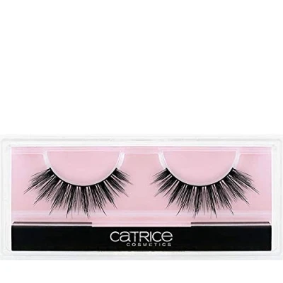 Abbildung von Catrice Lash Couture 3D False lashes, fake künstliche Wimpern, Nr. C05 Extravagant Satin, schwarz, sofortiges Ergebnis, langanhaltend, verlängernd, natürlich, intensiv (1 Paar)