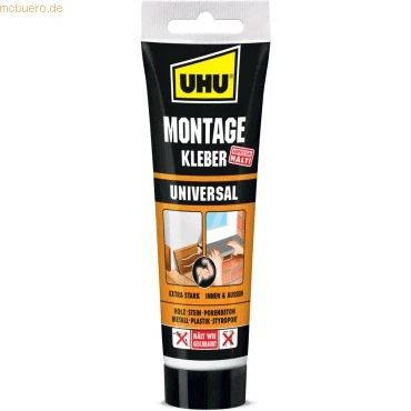 Abbildung von 6 x Uhu Montagekleber Universal weiß Tube 200g