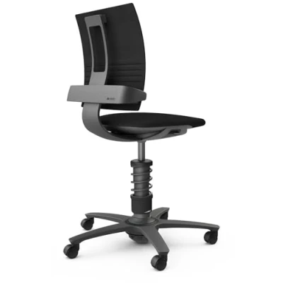 Abbildung von aeris 3Dee ergonomischer Bürostuhl Schreibtischstuhl mit einzigartiger Rückenlehne ohne Armlehne Drehstuhl, stufenlos höhenverstellbar 42 56 cm