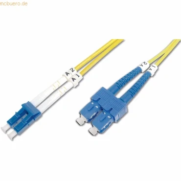 Abbildung von Assmann LWL Patchk., LC/SC OS2, Singlemode 09/125 µ, Duplex, 10m