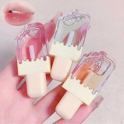 Abbildung von 3 Stück Klarer Lipgloss Feuchtigkeitsspendendes Lippenglühöl Klare Aufpolsternde Lippen Lang Anhaltender Feuchtigkeitsspendender Glänzender Lippenlack für Frauen