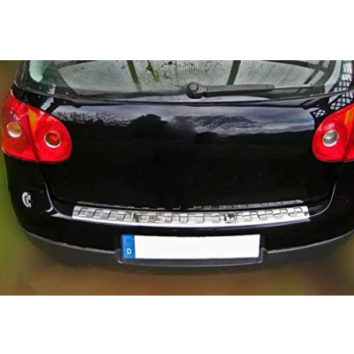Abbildung von RECAMBO Ladekantenschutz für VW GOLF 5 V SCHRÄGHECK Stoßstangenschutz, V2A rostfrei, Exklusive Optik, praktischer Schutz &amp; perfekte Passform