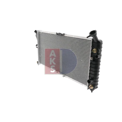 Abbildung von AKS DASIS 520059N Kühler, Motorkühlung Aluminium für Fahrzeuge mit/ohne Klimaanlage 771 383 16 Schalt /optional Automatikgetriebe Kühlrippen gelötet