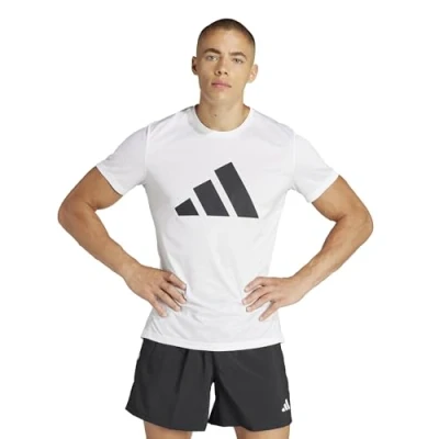 Abbildung von adidas Performance RUN IT TEE Sport Tshirt, Herren, Größe: Large, White