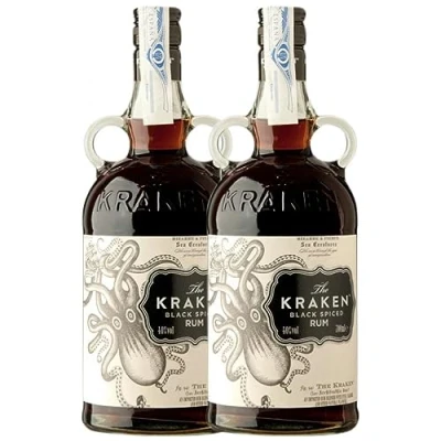 Abbildung von Rum Kraken Black Añejo 70 cl (Schachtel mit 2 Flaschen von cl)