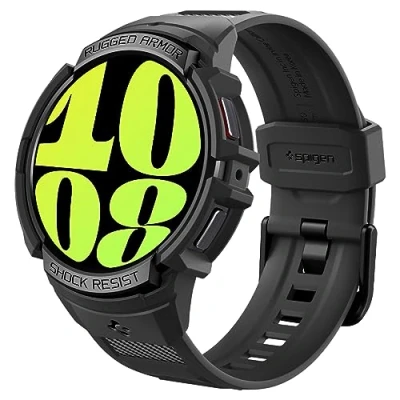 Abbildung von Rugged Armor Pro Case für die Samsung Galaxy Watch 6 44 mm Schwarz