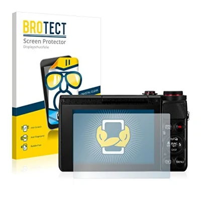 Abbildung von BROTECT (2 Stück Schutzfolie für Canon PowerShot G7 X G7X Displayschutz Folie Ultra Klar