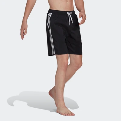 Abbildung von adidas Sportswear 3STRIPES CLX Badeshorts, Herren, Größe: Large, Black/white