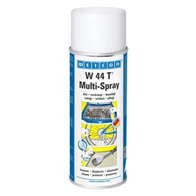 Abbildung von WEICON W 44 T Multi Spray 400 ml, Multifunktionsöl, 1 5 Funktionen: Kriechöl, Rostlöser, Korrosionsschutz, Schmiermittel, Pflegespray