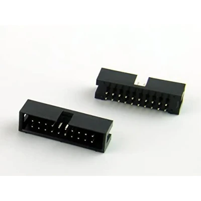 Abbildung von POPESQ® 2 Stk. x IDC 2.54mm Buchse PCB 20 polig Gerade Flachbandkabel #A711