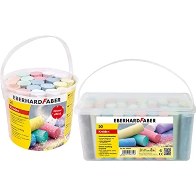 Abbildung von Eberhard Faber Straßenmalkreide, 50er Eimer 5er Sparpack
