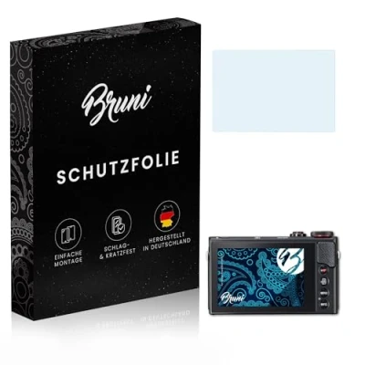 Abbildung von Bruni Schutzfolie kompatibel mit Canon PowerShot G9 X II Folie, glasklare Displayschutzfolie (2X)
