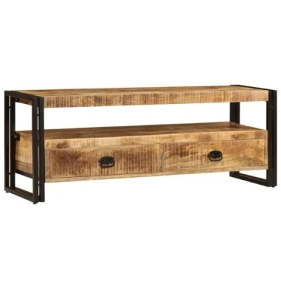 Abbildung von vidaXL Mangoholz Massiv TV Schrank Lowboard Fernsehschrank Fernsehtisch Möbel