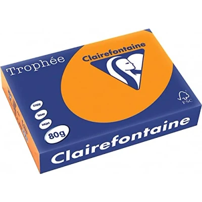 Abbildung von Clairefontaine Kopierpapier Trophee A4 80g/qm VE=500 Blatt neonorange