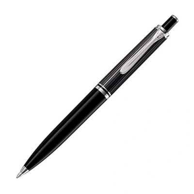 Abbildung von Pelikan Kugelschreiber Souverän 405 Stresemann, Schwarz Anthrazit, hochwertiger Druckkugelschreiber im Geschenk Etui, 803700, 1 stück (1er Pack)