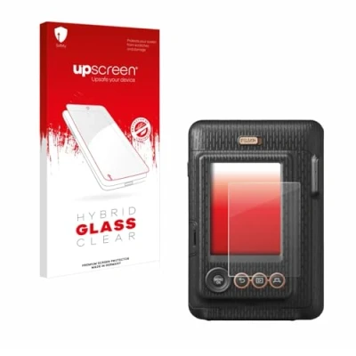 Abbildung von upscreen Schutzglas für Fujifilm Instax Mini LiPlay Schutzfolie, Glas Folie [Klar, 9H Panzerschutz, Anti Fingerprint]