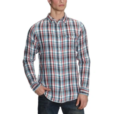 Abbildung von Globe Men&#039;Hemd Small grün Green Rouge/Bleu/Ecru