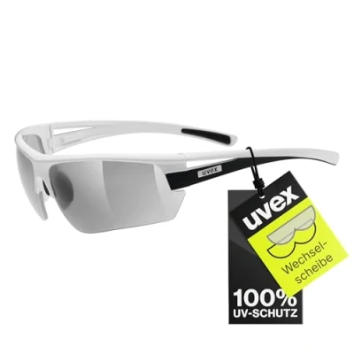 Abbildung von UVEX Erwachsene Sportbrille Gravic, White/Black Mat, One size, 5304668216