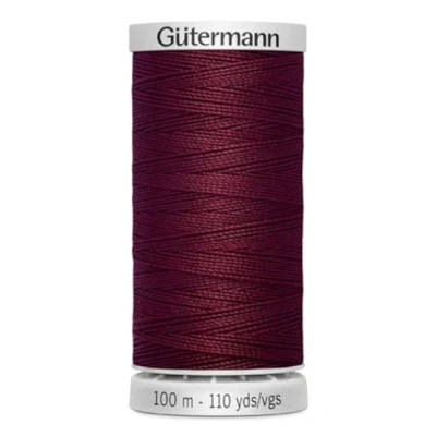 Abbildung von Gütermann Garn M782 Extra stark Nähgarn Polyester 100m Nähmaschinengarn für alle beanspruchten Nähte (369 weinrot)