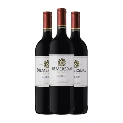 Abbildung von Diemersdal Merlot 75 cl Rotwein (Karton mit 3 Flaschen von cl)
