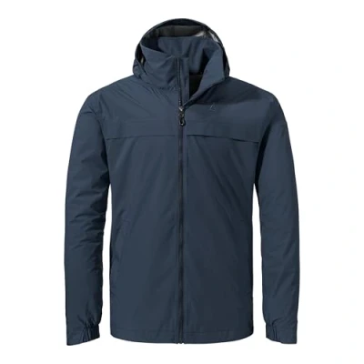 Abbildung von Schöffel Herren Jacket Style Bohorok MNS, wasserdichte, atmungsaktive Outdoor Jacke, elegante Funktionsjacke mit Kapuze und Stufensaum, navy blazer, 50