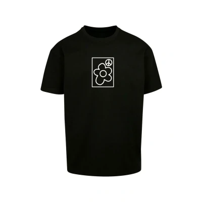 Abbildung von Upscale by Mister TEE MORE Peace Oversize Tshirt print, Herren, Größe: Large, Black