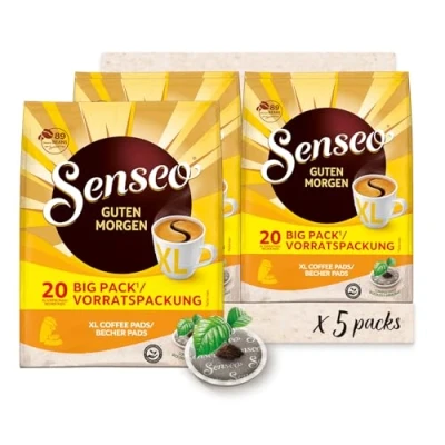 Abbildung von Senseo ® Pads Guten Morgen XL Kaffee RA zertifiziert 5 Vorratspackungen x 20 Becherpads
