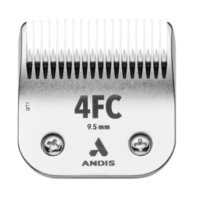 Abbildung von Andis 72615 CeramicEdge Schermesser für Haustiere, Karbonstahl, Größe 4FC, 0,9 cm Schnittlänge