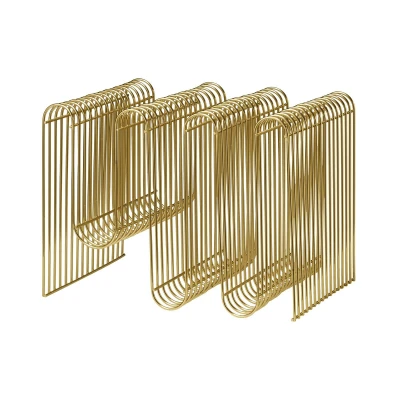 Abbildung von AYTM Zeitschriftenhalter Curva, gold, Breite 40 cm, Stahl