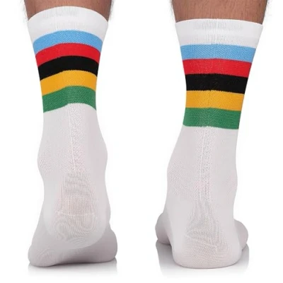 Abbildung von TODO Fahrradsocken Herren und Damen. Atmungsaktive Rennrad Socken. Motiv Fahrrad Socken Herren, Radsocken (World Champion, 43 46)