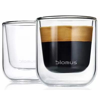 Abbildung von Blomus Doppelwandige Gläser Nero Espresso 2 Stück