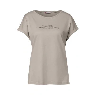 Abbildung von Street One Basic MIT Print Tshirt print, Damen, Größe: 42, Beige