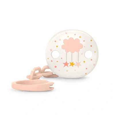 Abbildung von Suavinex, Schnullerkette, Schnullerband, Clip, für Babys +0 Monate, Schnullerkette Weiche und Flexible, Dreams Pink