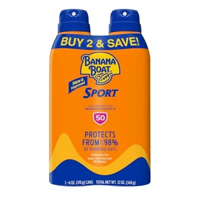 Abbildung von Banana Boat Ultra Mist Sport Performance Bread Spectrum Sun Care Sonnenschutzspray Doppelpack LSF 50, 2 Stück