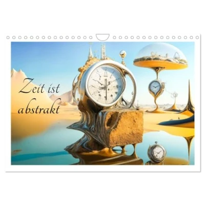 Abbildung von Zeit ist abstrakt (Wandkalender 2025 DIN A4 quer), CALVENDO Monatskalender