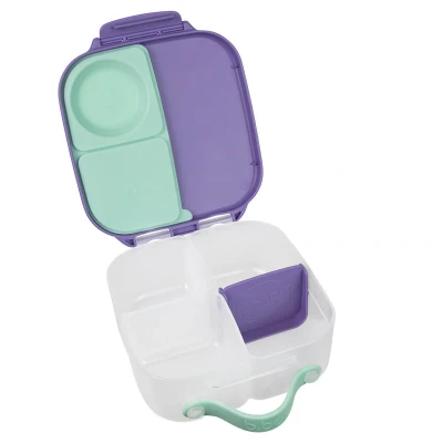 Abbildung von b.box Mini Brotdose für Kinder mit Fächern Bento Box, 3 Fächer (2 Auslaufsicher) Lunchbox Gerichte &amp; Snacks Platz Ganzes Obst BPA frei