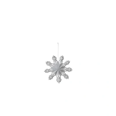 Abbildung von Broste Copenhagen SNOWFLAKE Papier silver S 15 cm