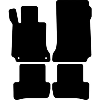 Abbildung von Kovvar Fußmatten Passend für Mercedes C Klasse W204/S204 2007 2014 zur Ausführung: Limousine/T Modell Qualität: Premium