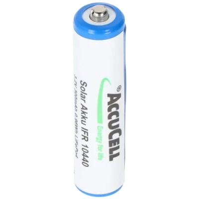 Abbildung von 3,2 Volt Solar Akku Lithium IFR 10440 200mAh LiFePo4 Akku, AAA mit Kopf ungeschützt 44,1 x 10,1mm